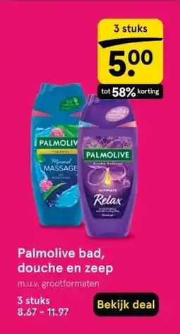 Etos Palmolive bad, douche en zeep aanbieding