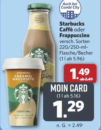 Combi Starbucks Caffè oder Frappuccino aanbieding