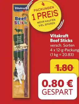 Combi Vitakraft Beef Sticks aanbieding