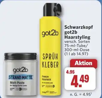 Combi Schwarzkopf got2b Haarstyling aanbieding