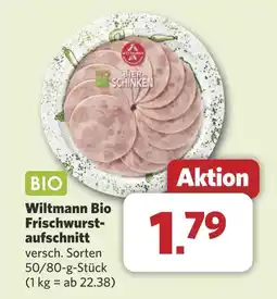 Combi Wiltmann Bio Frischwurst- aufschnitt aanbieding