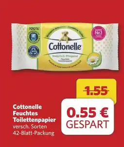 Combi Cottonelle Feuchtes Toilettenpapier aanbieding