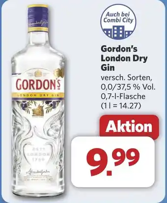 Combi Gordon's London Dry Gin aanbieding