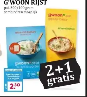 Boon`s Markt G'WOON RIJST aanbieding