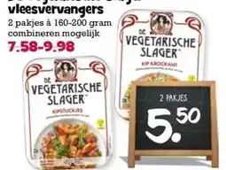 Boon`s Markt De Vegetarische Slager vleesvervangers aanbieding