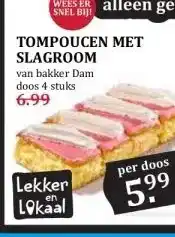 Boon`s Markt TOMPOUCEN MET SLAGROOM aanbieding