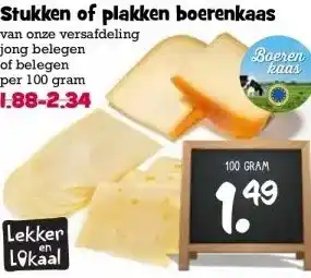 Boon`s Markt Stukken of plakken boerenkaas aanbieding