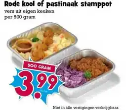 Boon`s Markt Rode kool of pastinaak stamppot aanbieding