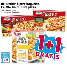 Boon`s Markt Dr. Oetker bistro baguette, La Mia en/of mini pizza aanbieding