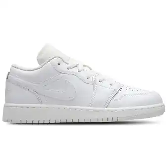 Foot Locker Jordan 1 Low Unisex Schoenen - Wit - Maat: 36 - Leer - Foot Locker aanbieding