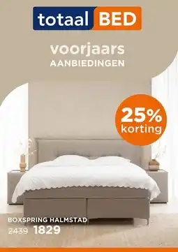 TotaalBED Boxspring Halmstad aanbieding