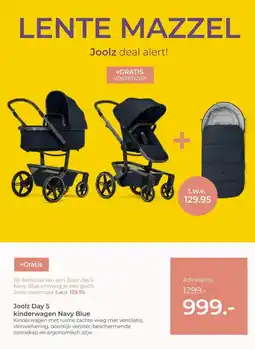 Prenatal Joolz Day 5 kinderwagen Navy Blue aanbieding