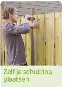 Praxis Zelf je schutting plaatsen aanbieding