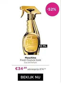 ICI Paris XL Moschino Fresh Couture Gold Eau de Parfum aanbieding