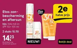 Etos Etos zon-bescherming en aftersun aanbieding