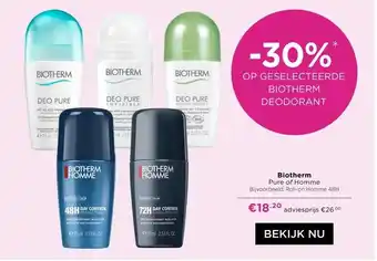 ICI Paris XL Biotherm Pure of Homme Bijvoorbeeld: Roll-on Homme 48H aanbieding