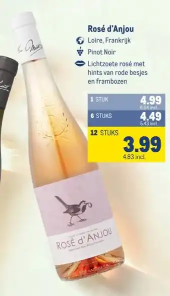 Makro Rosé d'Anjou aanbieding