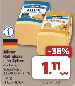 Combi Milram Rahmkäse oder Sylter aanbieding