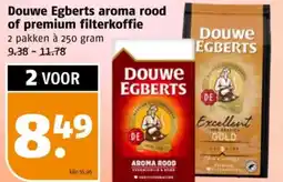 Poiesz Douwe Egberts aroma rood of premium filterkoffie aanbieding