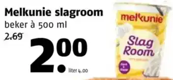 Poiesz Melkunie slagroom aanbieding