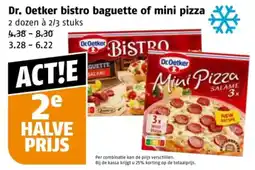 Poiesz Dr. Oetker bistro baguette of mini pizza aanbieding