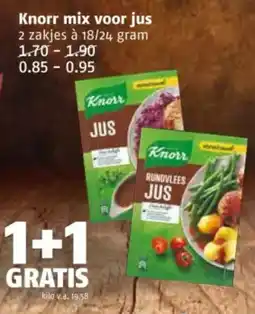 Poiesz Knorr mix voor jus aanbieding