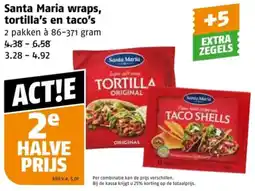 Poiesz Santa Maria wraps, tortilla's en taco's aanbieding