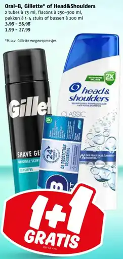 Poiesz Oral B, Gillette of Head&Shoulders aanbieding