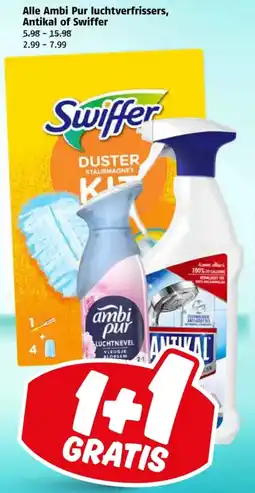 Poiesz Ambi Pur luchtverfrissers, Antikal of Swiffer aanbieding