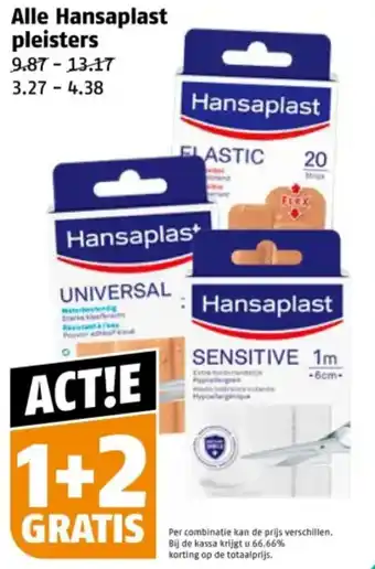 Poiesz Hansaplast pleisters aanbieding