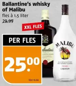 Poiesz Ballantine's whisky of Malibu aanbieding