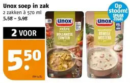 Poiesz Unox soep in zak aanbieding