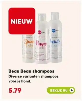 Pets Place Beau Beau shampoos aanbieding