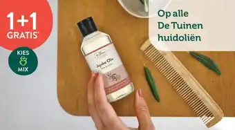 Holland & Barrett 1+1 GRATIS Op alle De Tuinen huidoliën aanbieding