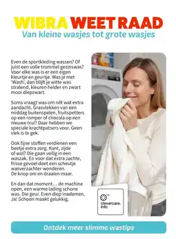 Wibra WIBRA WEET RAAD Van kleine wasjes tot grote wasjes aanbieding