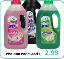 Wibra Vloeibaar wasmiddel 1.5L aanbieding