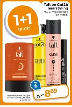 Trekpleister Taft en Got2b haarstyling aanbieding