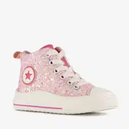 Scapino Blue Box hoge meisjes sneakers met glitters roze aanbieding