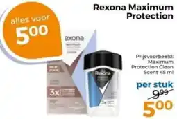 Trekpleister Rexona Maximum Protection aanbieding