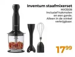 Trekpleister Inventum staafmixerset aanbieding