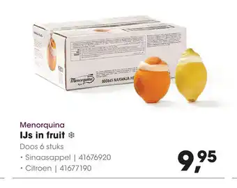 HANOS Menorquina IJs in fruit 6 stuks aanbieding