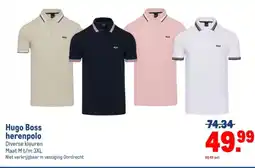 Makro Hugo Boss herenpolo aanbieding