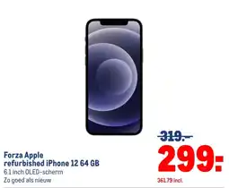 Makro Forza Apple refurbished iPhone 12 64 GB aanbieding