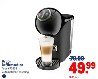 Makro Krups koffiemachine aanbieding