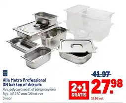 Makro Alle Metro Professional GN bakken of deksels aanbieding