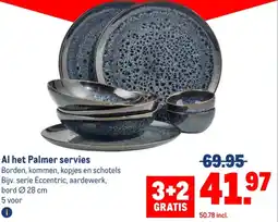 Makro Al het Palmer servies aanbieding