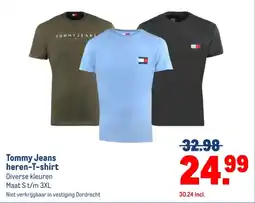 Makro Tommy Jeans heren-T-shirt aanbieding