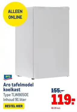 Makro Aro tafelmodel koelkast aanbieding