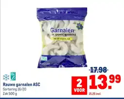 Makro Rauwe garnalen ASC aanbieding