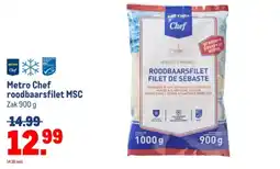 Makro Metro Chef roodbaarsfilet MSC aanbieding